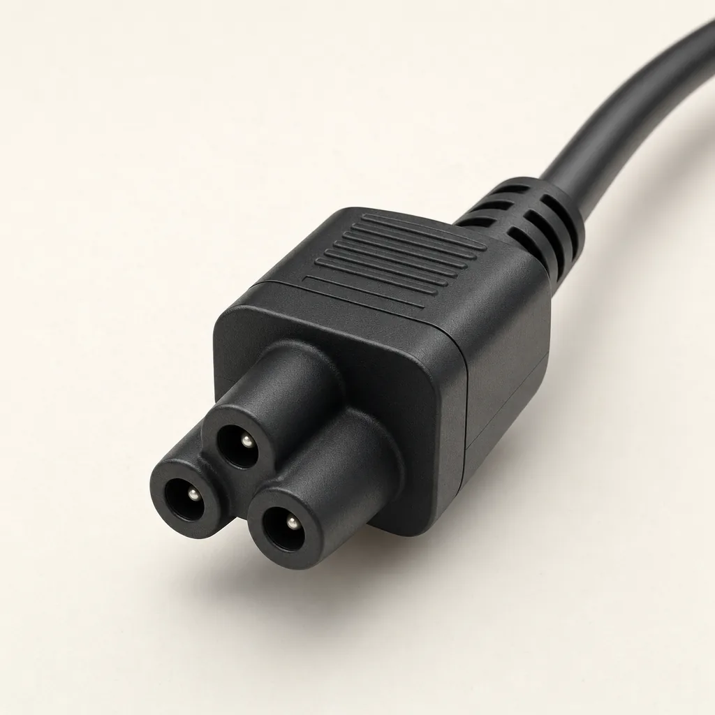 IEC 60320 C5 (Cloverleaf) connector, generated image