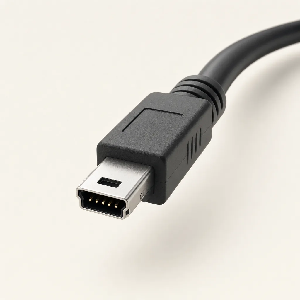 Mini-USB (Mini-B) connector, generated image