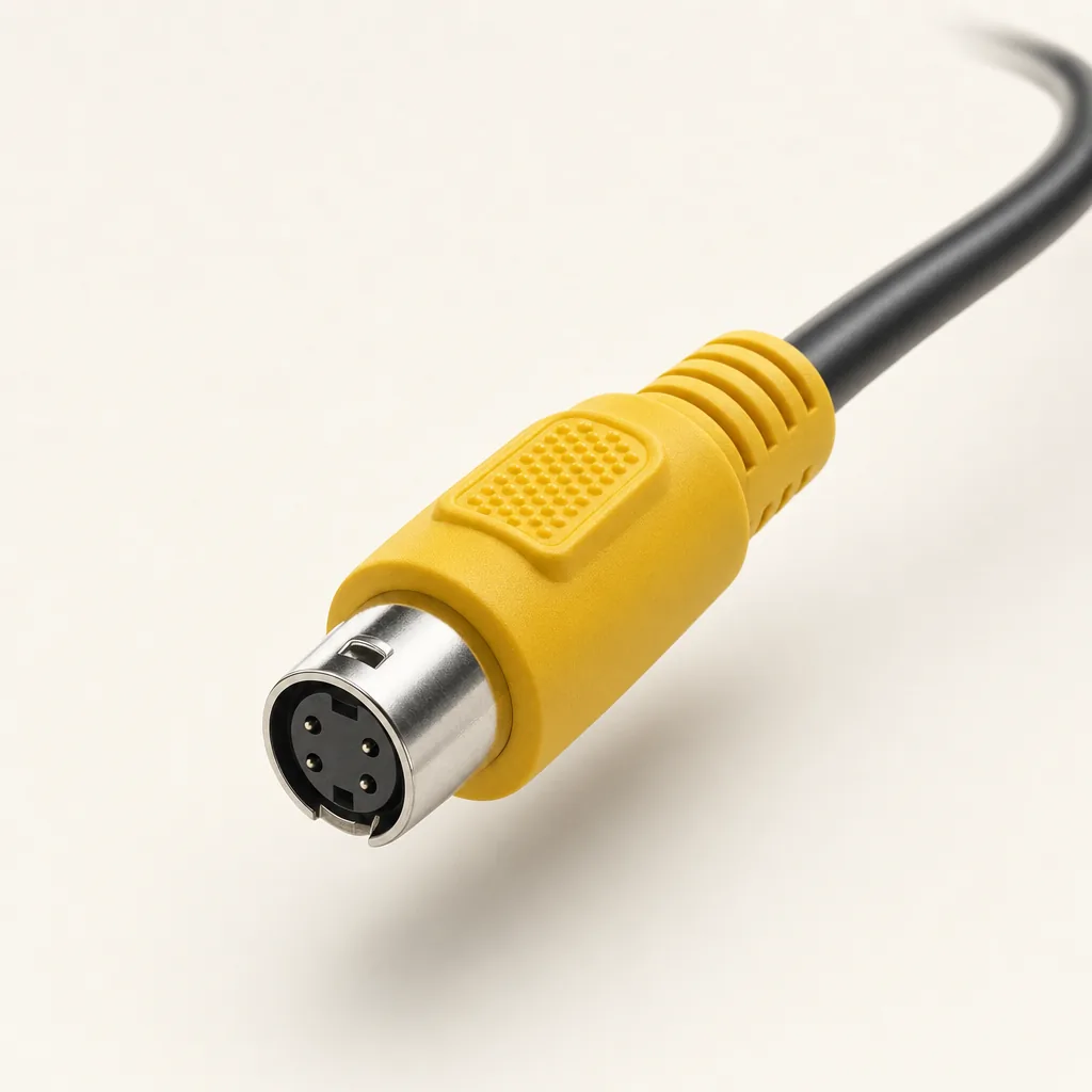 S-Video (4-pin mini-DIN) connector, generated image