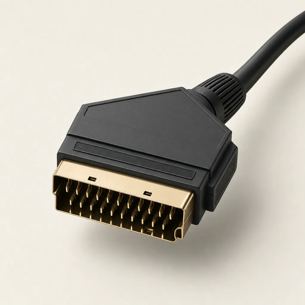 Péritel / SCART connector, generated image